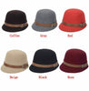 Beach Belt Buckle Felt Bowler Hat