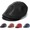 Leather Men Cap Bonnet Beret Style