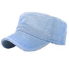 Solid Flat Visor Military Cap