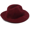 Wide Brim Wool Felt Fedoras Cloche
