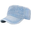 Solid Flat Visor Military Cap
