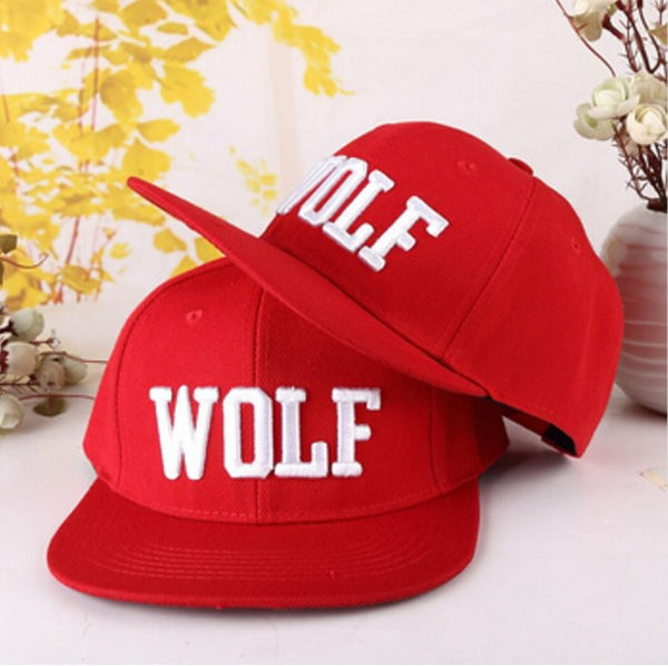 Wolf Snapback Flat Along The Hat