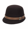 Beach Belt Buckle Felt Bowler Hat