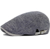 Solid Flat Beret Hat for Men