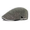 Solid Flat Beret Hat for Men