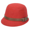 Beach Belt Buckle Felt Bowler Hat