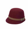 Beach Belt Buckle Felt Bowler Hat